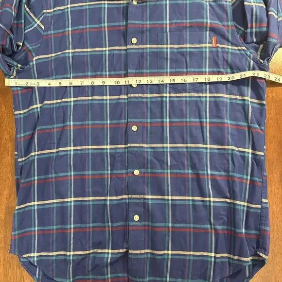 Chubbies In Tents Relaxation Flannel Plaid Long Sleeve Button Up Men's Large - Picture 5 of 9